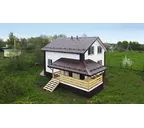Виниловый сайдинг двухслойный Grand Line Natural-Брус Белый 3.00