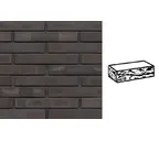 Кирпич клинкерный Muhr 05 KS Eisenschmelz Schwarzbraun Kohle Spezial готик, 290х90х40 мм