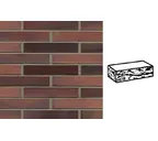 Кирпич клинкерный Muhr 04EG Rotbraun-bunt Edelglanz готик, 290х90х52 мм