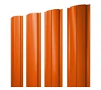 Штакетник Полукруглый Slim Grand Line 0,45 Полиэстер RAL2004 Оранжевый