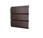 Софит металлический центральная перфорация 0,5 PurPro Matt 275 с пленкой RAL 8017 шоколад