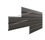 Металлический сайдинг Lбрус Металл-Профиль VikingMP RAL 8019 Серо-коричневый 15х240