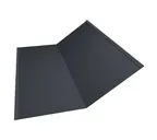Планка ендовы нижней 300х300 0,5 Satin с пленкой RAL 7024 мокрый асфальт ШК