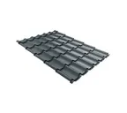 Металлочерепица Grand Line Монтеррей 0,5 GreenCoat Pural Matt BT RAL 7016 Антрацитово-серый