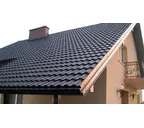 Металлочерепица Grand Line Kvinta plus 0,45 Drap RR 32 Темно-коричневый | c 3D резом