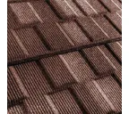 Композитная черепица Метротайл (Metrotile) серия MetroViksen, цвет кофе, 1330х410 мм