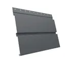 Металлический сайдинг Grand Line Квадро брус 0.5 мм GreenCoat Pural BT с пленкой RR 23 темно-серый (RAL 7024 серый графит)