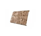 Металлический сайдинг Grand Line Вертикаль 0.45 мм classic Print Elite с пленкой Sand Stone