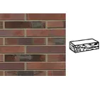 Кирпич клинкерный Muhr 04KS Rotbraun-bunt Kohle Spezial готик, 240х90х40 мм