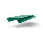 Планка угла внутреннего сложного БХ new 0,45 PE с пленкой RAL 5021 водная синь (2м)