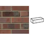 Кирпич клинкерный Muhr 04KS Rotbraun-bunt Kohle Spezial рустик, 240х115х71 мм