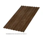 Профлист Металл Профиль МП20 0.5 ECOSTEEL® матовый двусторонний Мореный дуб B