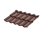 Модульная металлочерепица Aquasystem Гётеборг XXL 0,5 мм GreenCoat Pural BT RAL8017 (коричневый)