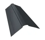 Планка конька фигурного 70x70 0,5 Satin с пленкой RAL 7016 антрацитово-серый