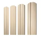 Штакетник Twin фигурный Grand Line 0,45 Drap RAL1015 Светлая Слоновая Кость