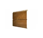 Металлический сайдинг Grand Line ЭкоБрус 0.45 мм 3D Print Elite Golden Wood