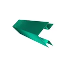 Планка угла внешнего сложная Кожуха сегментного 0,45 PE с пленкой RAL 5021 водная синь