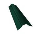 Планка конька фигурного 70x70 0,45 PE-Double RAL 6005 зеленый мох