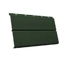 Металлический сайдинг Grand Line ЭкоБрус 3D 0.5 мм GreenCoat Pural BT. matt RR 11 темно-зеленый (RAL 6020 хромовая зелень)