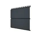 Металлический сайдинг Grand Line ЭкоБрус 0.5 мм Satin RAL 7016 антрацитово-серый