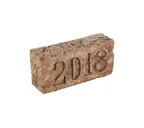 Кирпич облицовочный с клеймом Донские зори Год, 215х102х65 мм