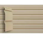Виниловый сайдинг двухслойный Grand Line Корабельная доска Слим Бежевый 3.00