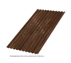 Профлист Металл Профиль C21 0.5 ECOSTEEL® матовый Мореный дуб A