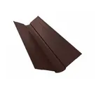 Планка ендовы верхней Grand Line фигурной 100x100 0,45 Drap RAL 8017 шоколад