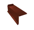 Планка торцевая сегментная 20мм Левая 0,5 GreenCoat Pural BT, matt RR 29 красный (RAL 3009 оксидно-красный)