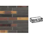 Кирпич клинкерный Muhr 40 Kobalt Spezial geflammt готик, 240х90х40 мм