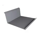 Планка примыкания нижняя 20х122х260х15 0,5 GreenCoat Pural BT, matt RR2Н3 (RAL 7016 антрацитово-серый)