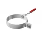 Хомут трубы универсальный ТЕХНОНИКОЛЬ Пластик 125/82, с дюбелем L=180 мм, белый