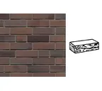 Кирпич клинкерный Muhr 33 A Schwarz-Braun готик, 240х115х52 мм