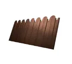 Профлист фигурный Grand Line C8A 0.45 Print Elite Choco wood