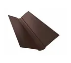 Планка ендовы верхней фигурной 100x100 0,5 Satin с пленкой RAL 7016 антрацитово-серый