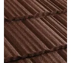 Композитная черепица Метротайл (Metrotile) серия MetroShake II, цвет бургундия, 1330х410 мм