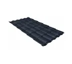 Металлочерепица Grand Line Kredo 0,45 Drap RAL 7024 Мокрый асфальт