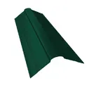 Планка конька фигурного 100x100 0,45 Drap RAL 6005 зеленый мох