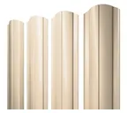 Штакетник Круглый фигурный Grand Line 0,5 Satin RAL1015 Светлая Слоновая Кость
