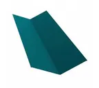 Планка ендовы верхней 145х145 0,5 Satin с пленкой RAL 9006 бело-алюминиевый