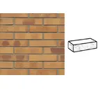 Кирпич клинкерный Muhr 06K Hellbraun-bunt Kohle рустик, 240х115х52 мм
