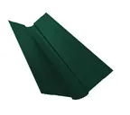 Планка ендовы верхней фигурной 70x70 0,5 Satin с пленкой RAL 6005 зеленый мох
