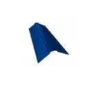Планка ендовы верхней Grand Line фигурной 100x100 0,45 Полиэстер RAL 5002 ультрамарин