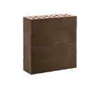 Кирпич клинкерный ЛСР темно-красный с черным песком Лиссабон винтаж, M300, 250х85х65 мм