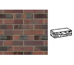 Кирпич клинкерный Muhr 04KS Rotbraun-bunt Kohle Spezial готик, 290х90х71 мм