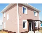 Виниловый сайдинг двухслойный Grand Line Корабельная доска Слим Персиковый 3.00