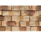 Кирпич клинкерный Muhr 35 KS Creme nuanciert Kohle Spezial Wasserstrich, 240х52х52 мм