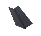 Планка ендовы верхней 115х30х115 0,5 Satin Matt RAL с пленкой 7024 мокрый асфальт