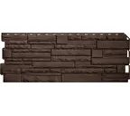 Фасадная панель Альта Профиль Скалистый камень ЭКО Коричневый 1170х450х23