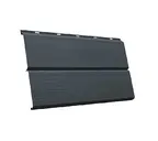 Металлический сайдинг Grand Line ЭкоБрус 3D 0.5 мм GreenCoat Pural BT. matt RR2Н3 (RAL 7016 антрацитово-серый)